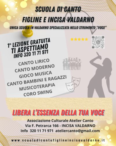 I corsi proposti dalla Scuola di Canto di Figline e Incisa Valdarno