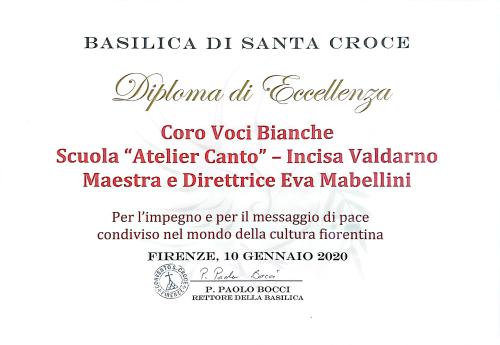 Diploma Eccellenza Voci Bianche